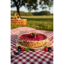 Trend Hediye Sepeti 25'li Cheesecake Kalıbı , Yuvarlak Kraft Kek Desenli Muffin Kek Kalıbı , 17,5X15 cm ,airfryer Uyumlu