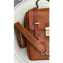 Ellaris Hakiki Deri El ve Omuz Çantası