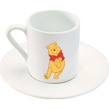 Pooh! Sevimli Karakter Baskılı Türk Kahve Fincanı