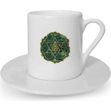 Türk Kahvesi Fincanı Kutsal Geometri Yoga Meditasyon