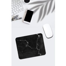 Siyah Mermer Desenli Mouse Pad