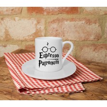 Espresso Patronum Baskılı Beyaz Türk Kahvesi Fincanı