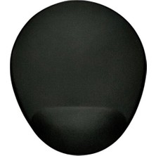Bilek Destekli Mouse Pad - Siyah Oval Bileklikli Mousepad