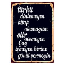 Ahşap Mdf Poster (27X18CM)