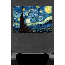 Yıldızlı Gece Ahşap Poster (27X18)