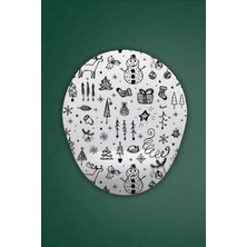 Yılbaşı Temalı Bilek Destekli Mouse Pad
