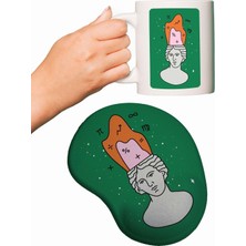 Matematik Profesörü Baskılı Bilek Destekli Mouse Pad + Kupa Bardak Mug