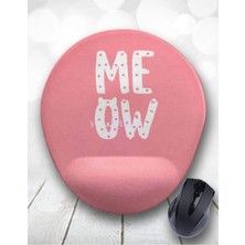 Meow Kedi Bilek Destekli Mouse Pad