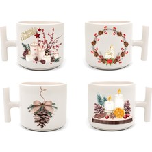 Yeniyıl Dörtlü Double Kahve Fincanı