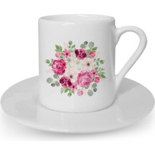 Türk Kahvesi Fincanı Çiçekli