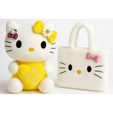 Hello Kitty Peluş Oyuncak 35CM + Peluş Çanta - Sevimli & Yumuşak