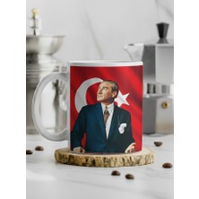 Sartre Art "atam Serisi" Atatürk2 Baskılı  Özel Tasarım Kupa Bardak