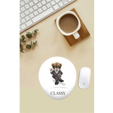 Classy Teddy Desenli Bilek Destekli Mouse Pad
