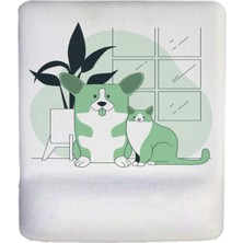 Cat Dog Bilek Destekli Mouse Pad