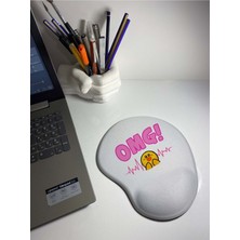 Omg Desenli Bilek Destekli Mouse Pad