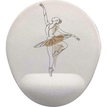 Balerin Oval Bilek Destekli Mouse Pad