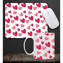 Kalpli Kupa & Kalpli Tasarım Mouse Pad 23X19CM Fare Altlığı Kaydırmaz Taban DE581 Ofis Hediyesi