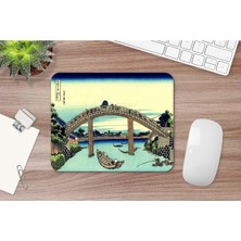 Hokusai Mannen Bridge At Fukagawa 17 x 21 cm Mouse Pad