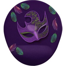 Mask Oval Bilekli Destekli Mouse Pad