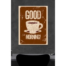 Coffe Good Morning Ahşap Poster (27X18)