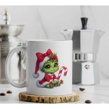 Sartre Art "grinch Christmas Yılbaşı" Baskılı  Hediye Özel Tasarım Kupa Bardak