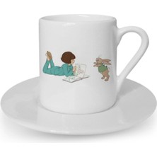 Türk Kahvesi Fincanı Vintage Dostluk Arkadaşlık Kardeşlik