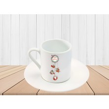 Noel Yılbaşı Temalı Türk Kahve Fincanı