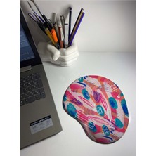 Suluboya Temalı Bilek Destekli Mouse Pad