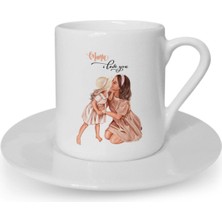 Türk Kahvesi Fincanı Anne Kız Anneler Günü