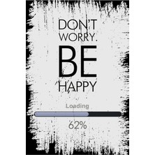 Be Happy Retro Ahşap Duvar Posteri 20 x 30