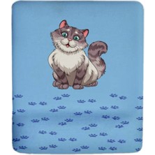 Happy Cat Blue Bilek Destekli Mouse Pad