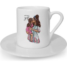 Türk Kahvesi Fincanı Anne Kız Çocuk Anneler Günü