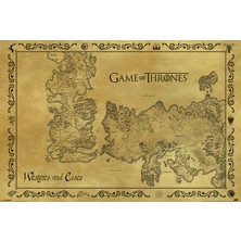 Game Of Thrones Tasarımlı Ahşap Poster