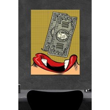 Dolar Yutan Ahşap Poster (27X18)