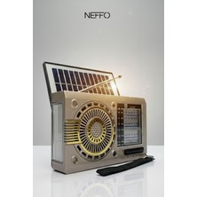 Neffo Taşınabilir Bluetooth Hoparlör  – Radyo, Usb, Tf Kart, Aux, LED Fenerli