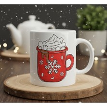 Sartre Art "happy Christmas" Baskılı  Yılbaşı Hediye Özel Tasarım Kupa Bardak