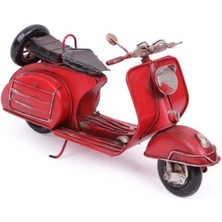 Menuzer Dekoratif Metal Scooter Vintage Dekoratif Ev Ofis Hediyelik Metal Süs