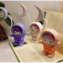 Menuzer Sevimli Karikatür Göz Korumalı USB Gece Lambası (Beyaz-Pembe-Mor)