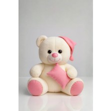 Ayıcık Şapkalı Yastıklı 55 cm - Yumuşacık & Sevimli