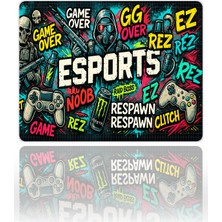 Urzuva Raid Boss Gaming Oyuncu Xl Mouse Pad Kaydırmaz Mousepad 48X40 4mm Premium Model Büyük Boy