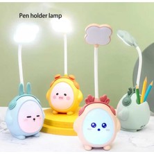 Menuzer Pratik Okuma Masa Lambası Şarjlı Karikatürlü USB Led'li Gece Aydınlatma