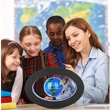 Menuzer Manyetik , LED Işıklar ile Yüzer Manyetik Levitasyon Küresi Ofis ve Evde Dekorasyon Için Plastik Süs