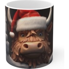 TG Design Kişiye Özel 3D Yılbaşı Temalı Baskılı Kupa Bardak