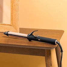 Storemax Cecotec Bamba Surfcare Curly Sphere Saç Maşası, 28 mm Seramik ve Turmalin Silindir, Daha Az Elektriklenme, LCD Ekran, 120-210°C, 360° Döner 1,8 M Kablo, Otomatik Kapanma, Soğuk Uç