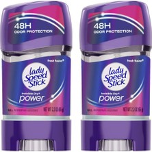 Storemax Lady Speed Stick 48HR Terlemeyi Önleyici Deodorant Jel Fresh Füzyon 2,30 Oz (2'li Paket)