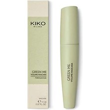 Storemax Kiko Milano Hacim Veren ve Kıvırıcı Etkili Maskara - New Green Me Volume Mascara 101 Pure Black