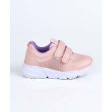 World Kids 2040 Hakiki Deri Spor Ayakkabı P. Pudra - 26