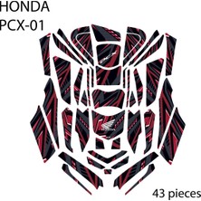 Grippatch HONDA PCX-125 (2025) ile Uyumlu 43 Parça Tank Pad Seti GC40-K-S