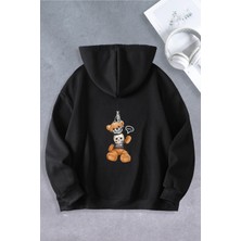 Ciel Lune NEVERMIND Nevermind Unisex Kadın Erkek Ayı Maskeli Oversize Sweatshirt