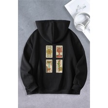 Nevermind Minor Tarot Modeli Oversize Unisex Kapüşonlu Sweatshirt
